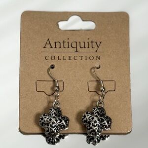 Antiquity Collection Ornate Cross Dangle Earrings